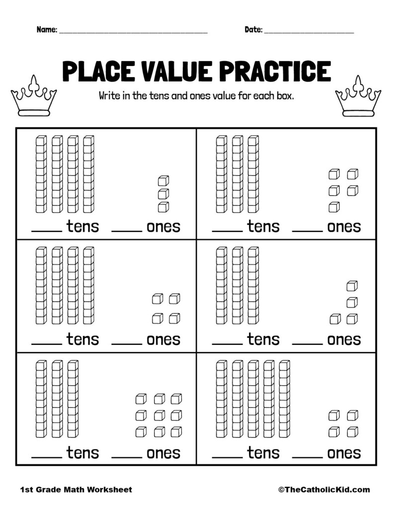 10 Tens And Ones Ideas Tens And Ones Kindergarten Math Worksheets First Grade Math Worksheets