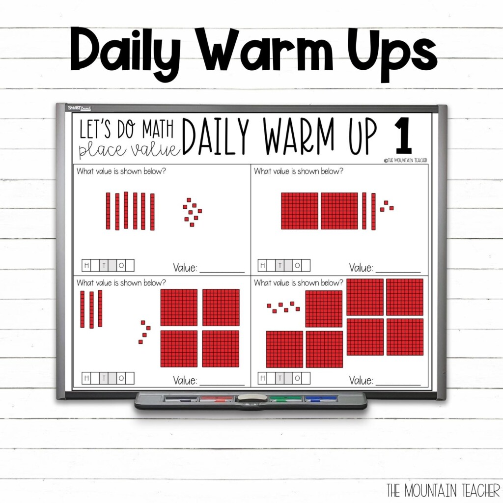 2nd Grade Place Value Unit And Worksheets For Hundreds Tens And Ones The Mountain Teacher