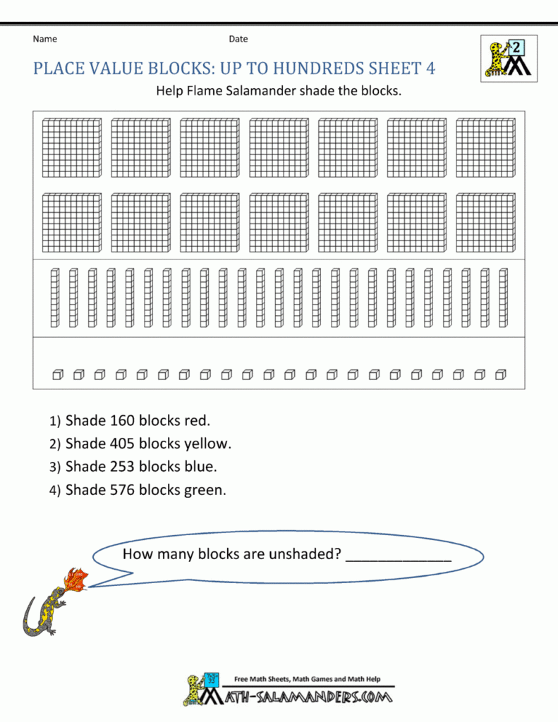 2nd Grade Place Value Worksheets