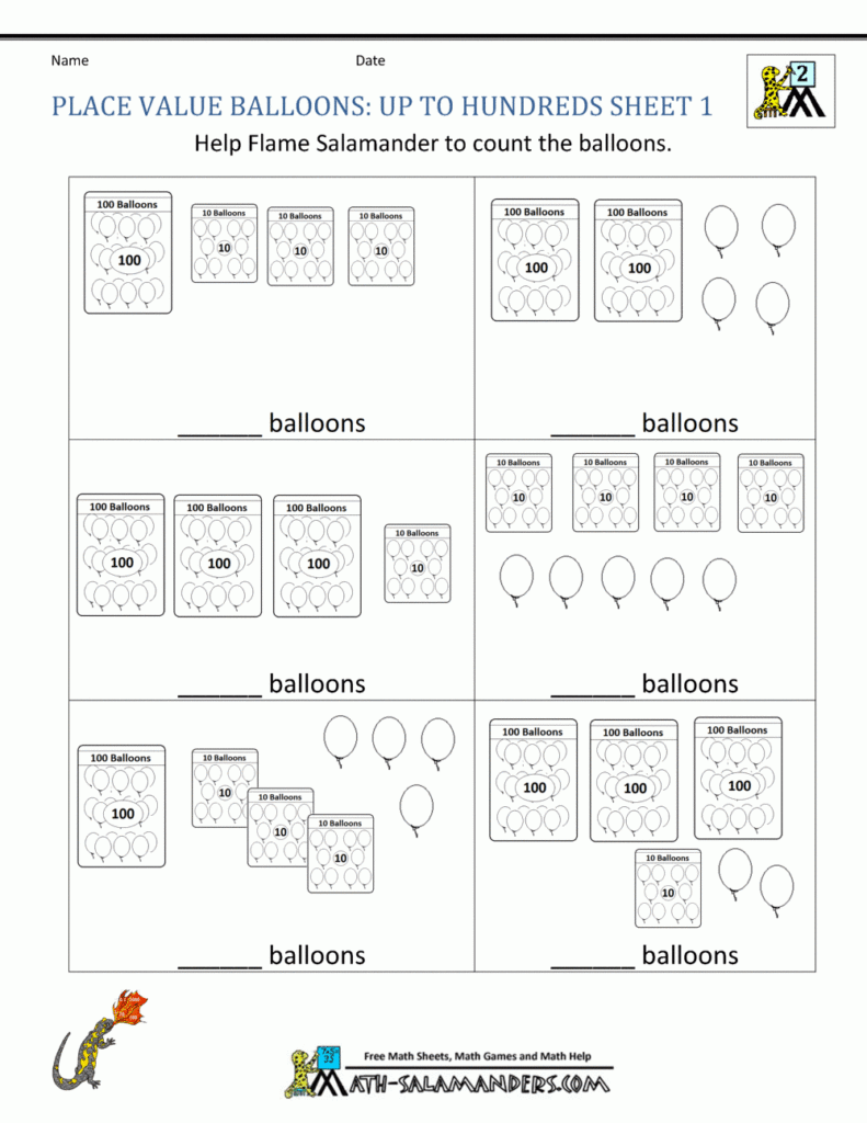2nd Grade Place Value Worksheets