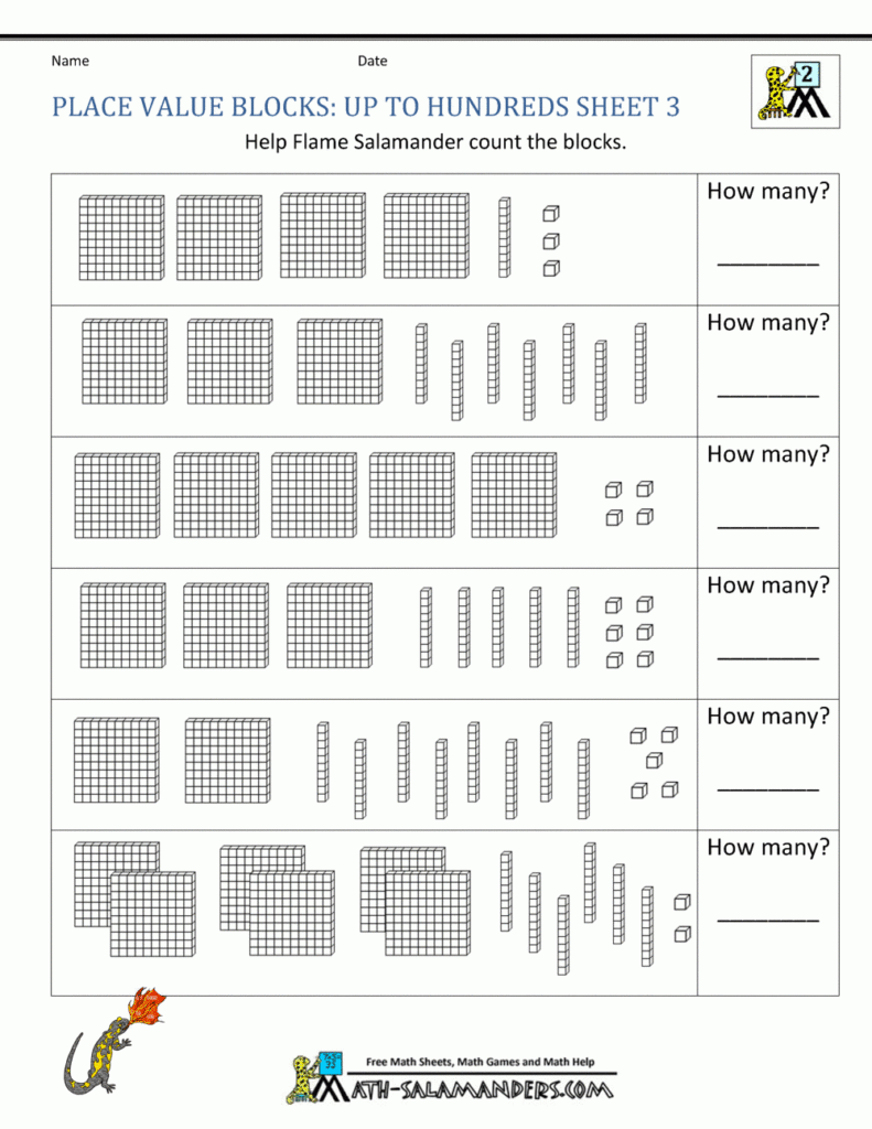 2nd Grade Place Value Worksheets