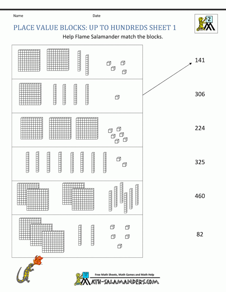 2nd Grade Place Value Worksheets Jam Packed Math Practice Sheets