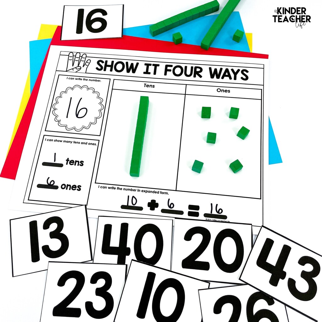 Place Value Game Show It Four Ways A Kinderteacher Life