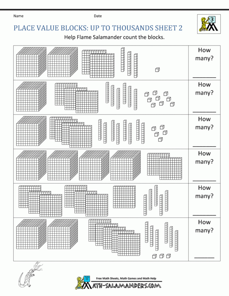 Place Value Worksheets 3rd Grade