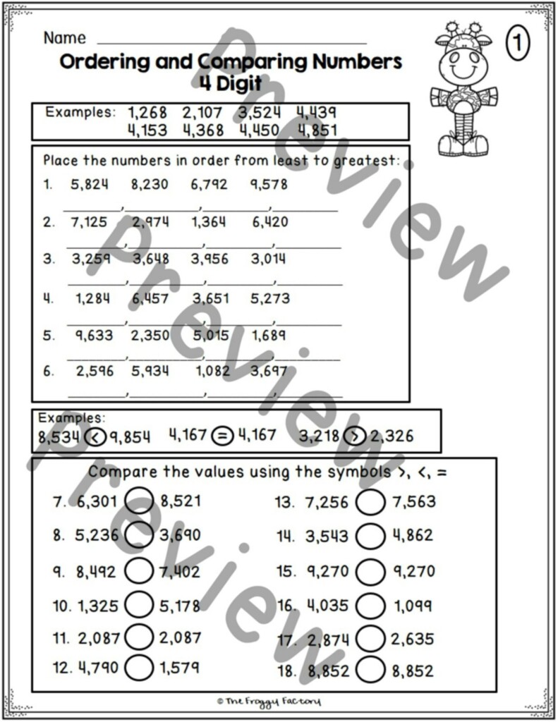 Place Value Worksheets 4 Digit Place Value Made By Teachers