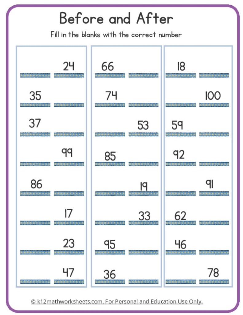 1st Grade Counting Worksheets