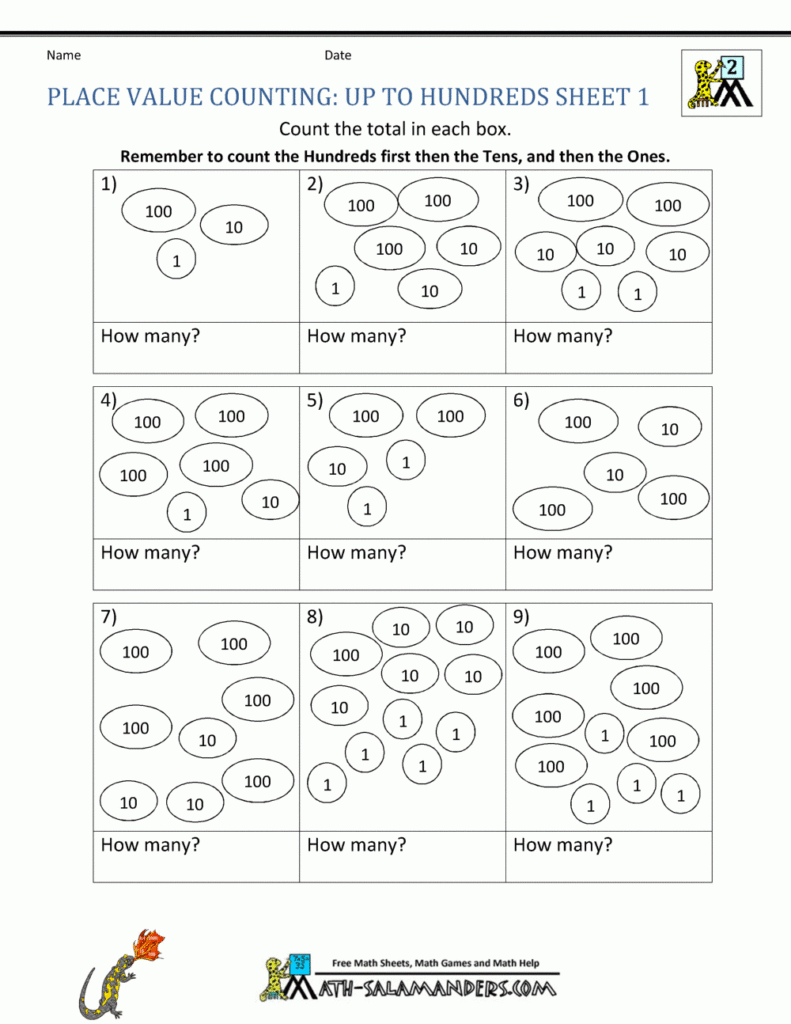 2nd Grade Place Value Worksheets