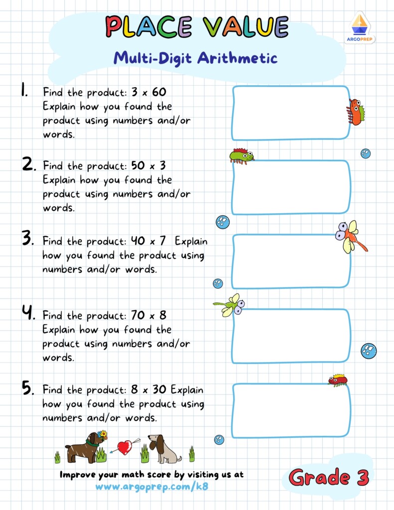 3rd Grade Adding Within 1000 Place Value Worksheets For Free ArgoPrep