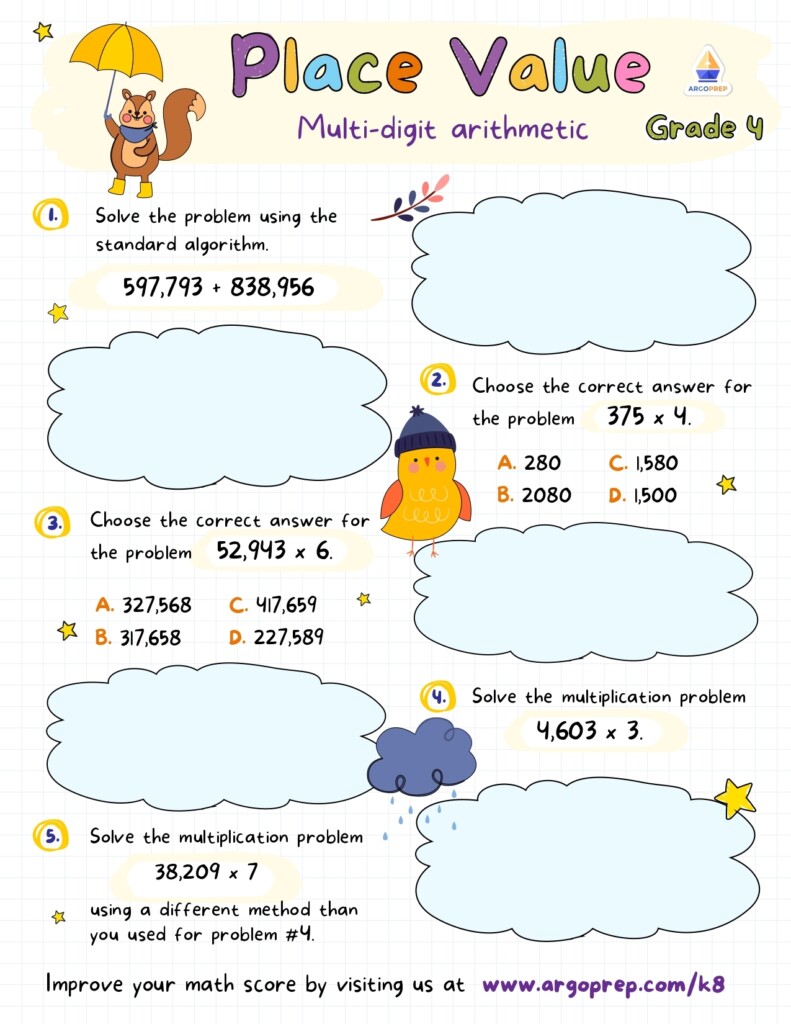 4th Grade Math Place Value Worksheets For Free ArgoPrep