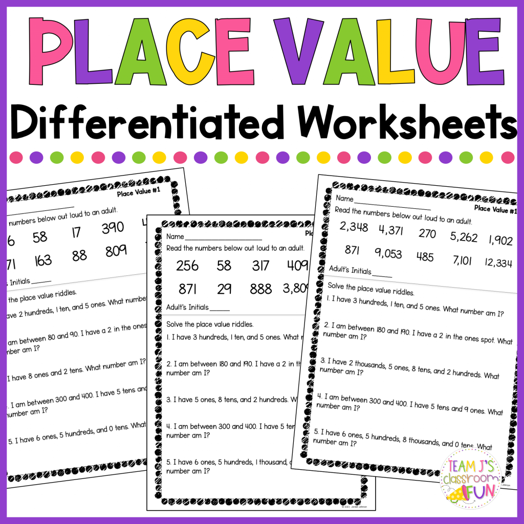 8 Ideas For Teaching Place Value Team J s Classroom Fun