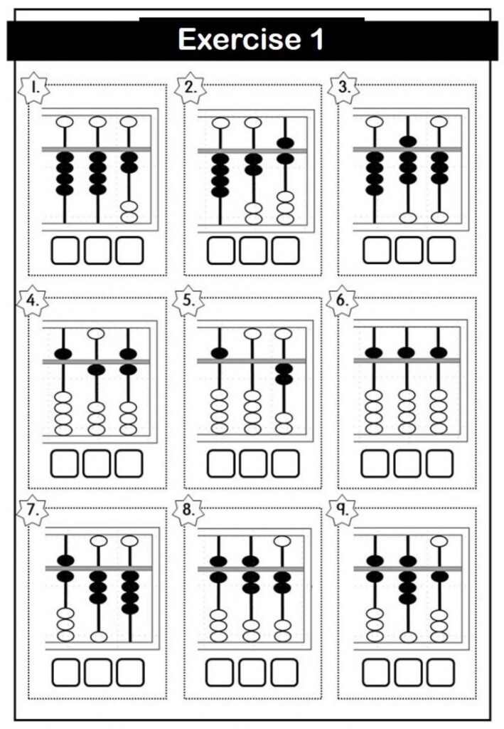 Abacus Worksheet