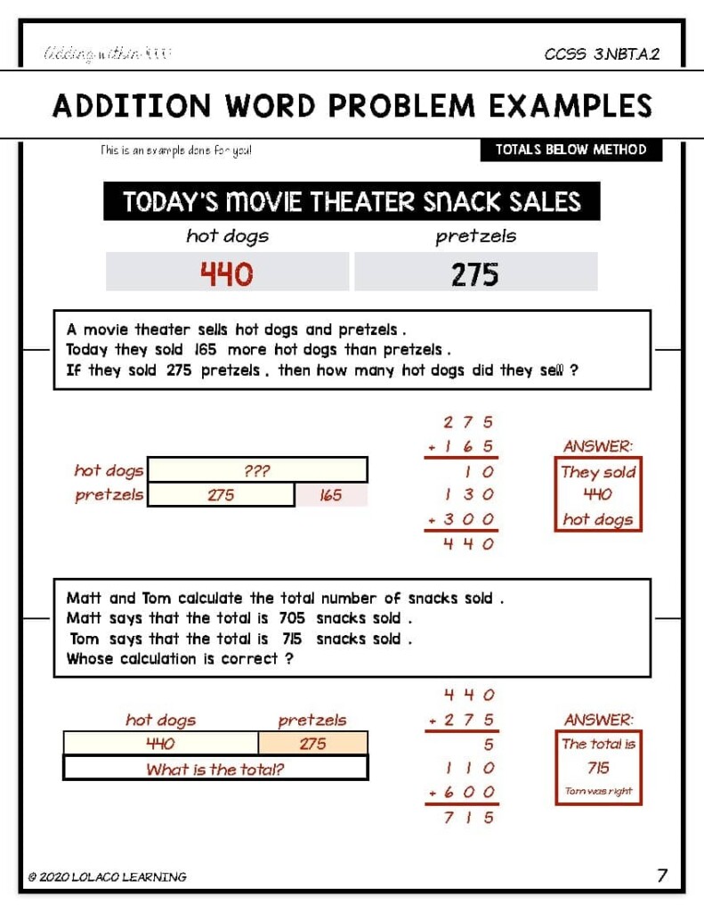 Adding Within 1000 Totals Below Method Part 5 By LOLACO LEARNING