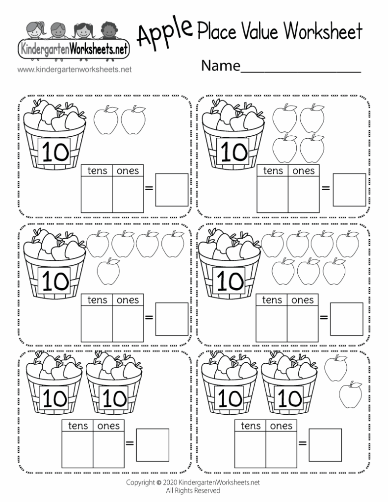 Apple Place Value Worksheet Free Printable Digital PDF