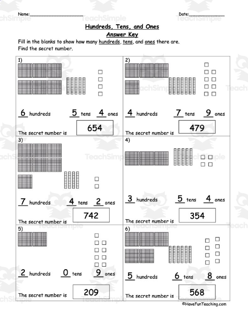Base 10 Blocks Place Value Worksheet By Teach Simple Base 10 Blocks Place Value Worksheet By Teach Simple