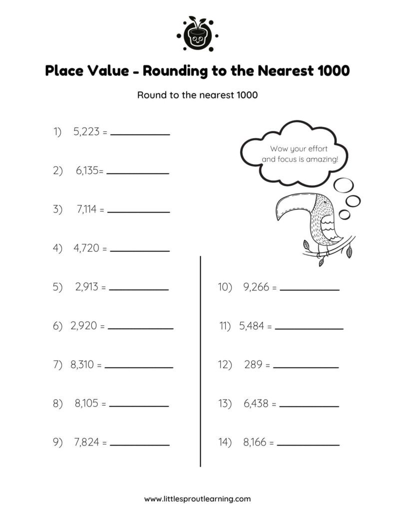 Best Grade 4 Place Values Worksheets Little Sprout Art Best Grade 4 Place Values Worksheets Little Sprout Art