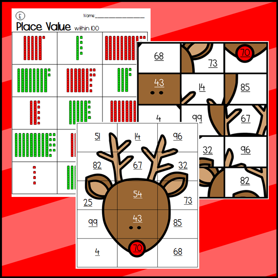 CHRISTMAS Place Value Mystery Pictures Tens And Ones Christmas Activities Made By Teachers