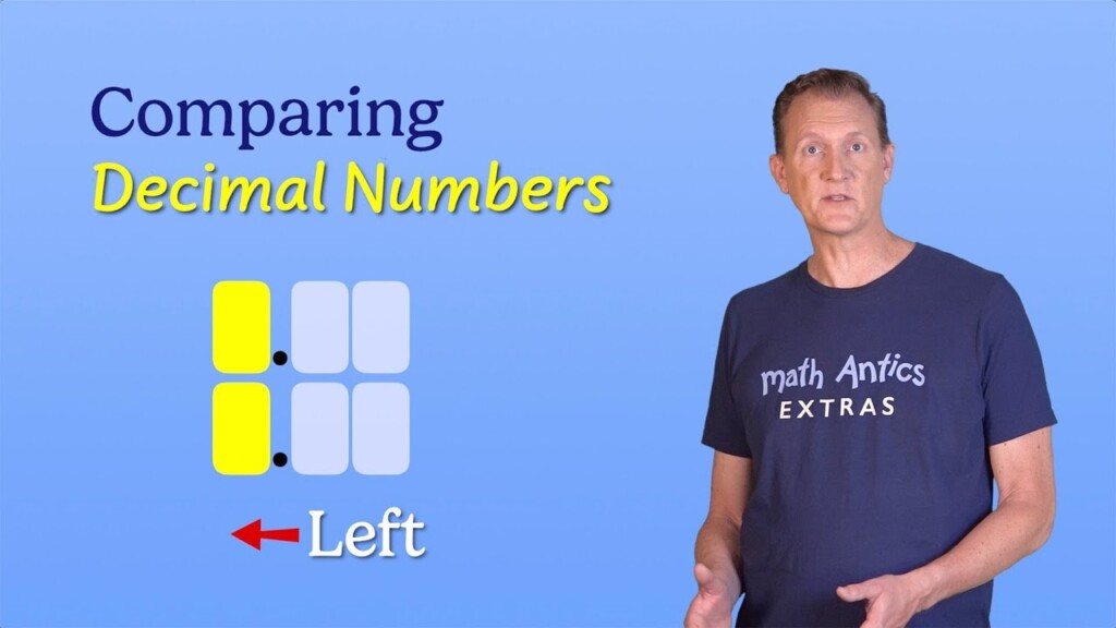 Comparing Decimal Numbers Math Antics Extras YouTube