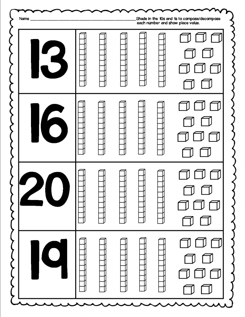 Compose Decompose Numbers And Place Value