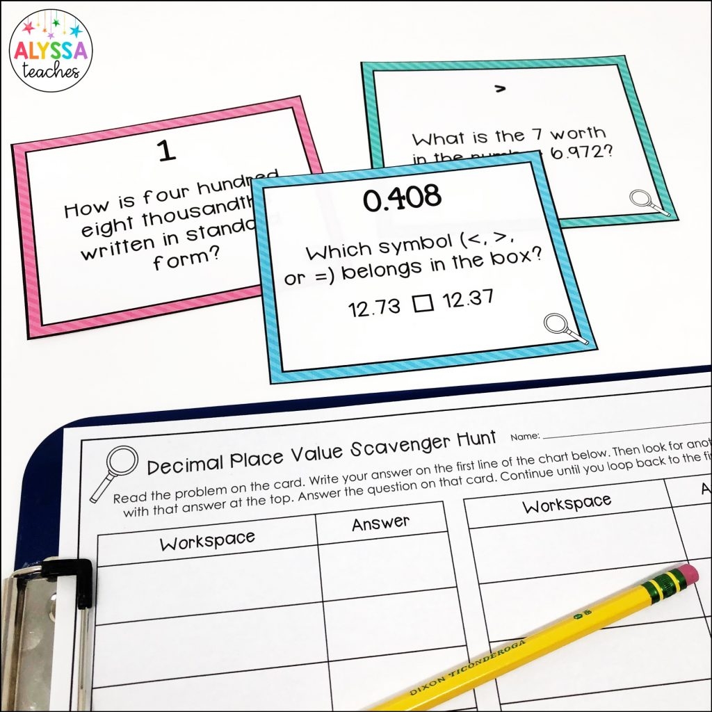 Decimal Place Value Activities Students Love Alyssa Teaches