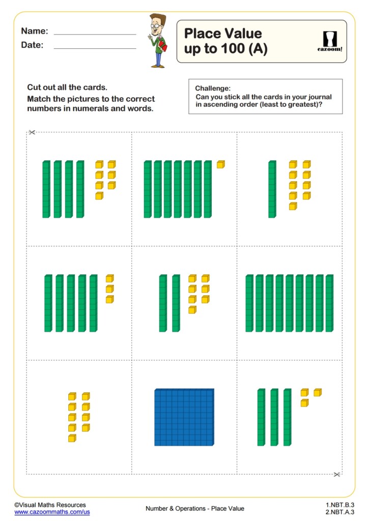 Decimal Place With Decomposition Worksheet Fun And Engaging 5th Grade Number Operations Worksheet Cazoom Math