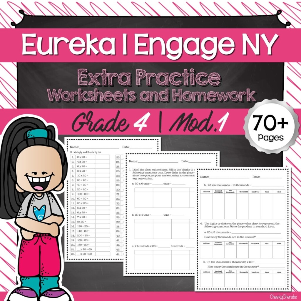 Eureka Math Engage NY Extra Worksheets For 4th Grade module 1 Etsy