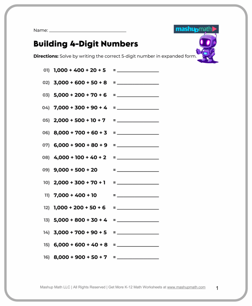 Free 5th Grade Math Worksheets Printable W Answers Mashup Math Free 5th Grade Math Worksheets Printable W Answers Mashup Math