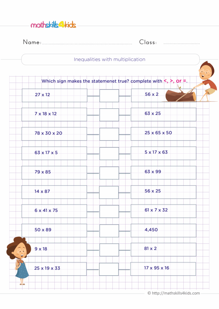 Free Printable Multiplication Worksheets For 4th Graders Practice Makes Perfect