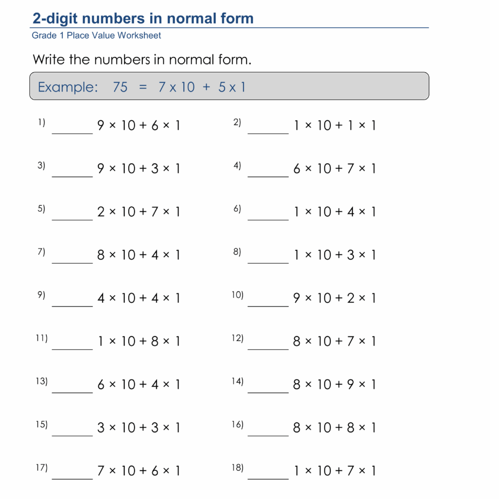 Grade 1 Place Value Number Sense Worksheets Base 10 Blocks Ten Frames Made By Teachers
