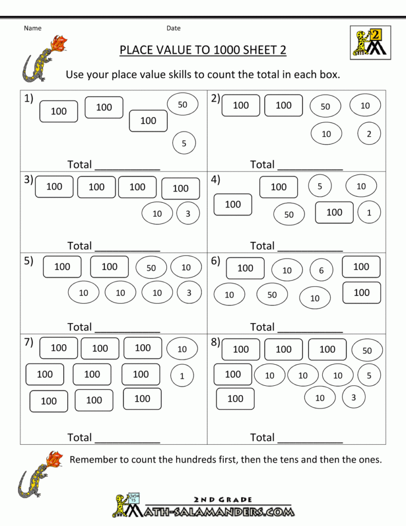 Math Place Value Worksheets To Hundreds Math Place Value Worksheets To Hundreds