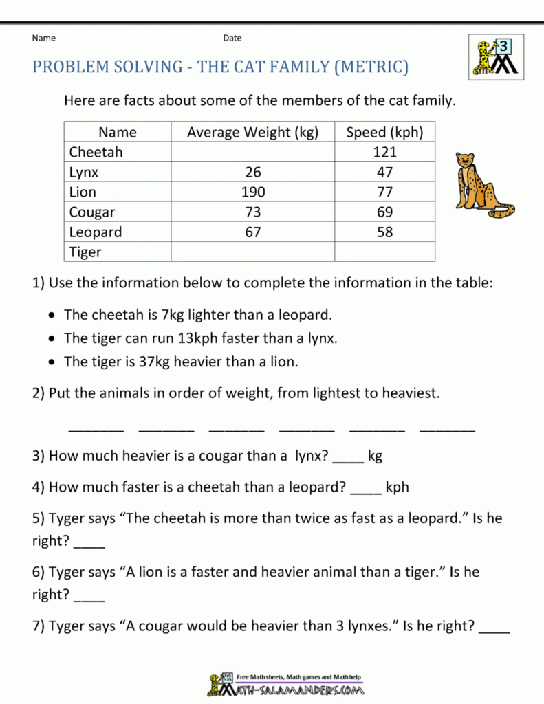 Math Word Problems For Kids