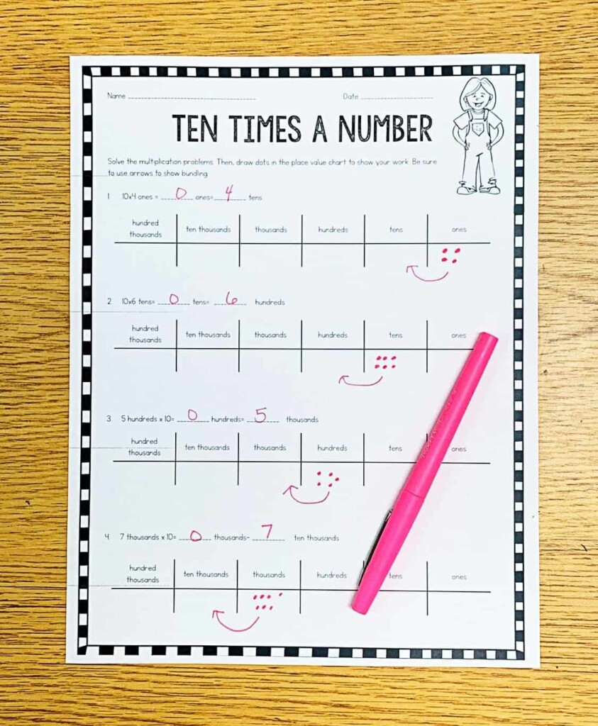 Multiplying By Tens And Hundreds Ashleigh s Education Journey