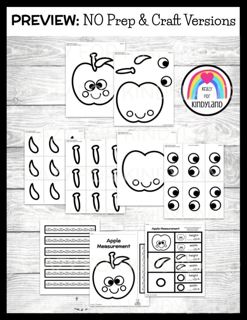 Number Sense Measuring Place Value For Kindergarten Apple Leaf Man Squirrel