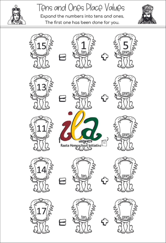 Numeration And Notation Math Worksheets Pack Gr1 2 Iloveafrikadesigns