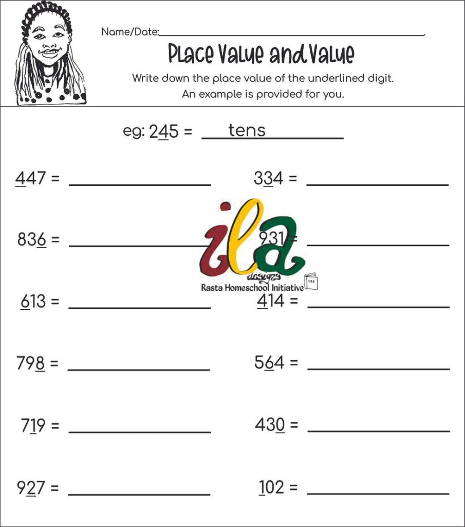 Numeration And Notation Math Worksheets Pack Gr1 2 Iloveafrikadesigns