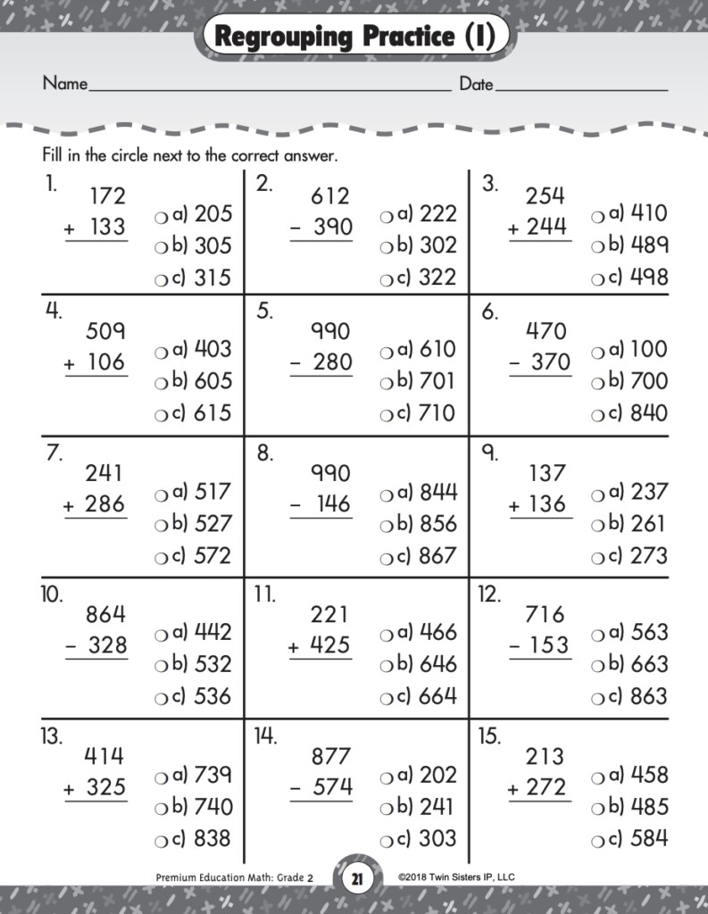 Place Value 3 Digit Addition And Subtraction Printable Workbook By Teach Simple
