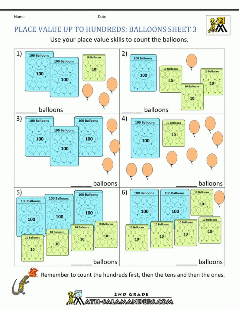 Place Value Blocks With 3 Digit Number