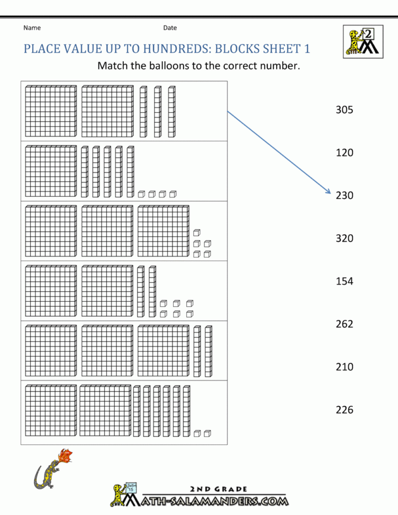 Place Value Blocks With 3 Digit Number Place Value Blocks With 3 Digit Number