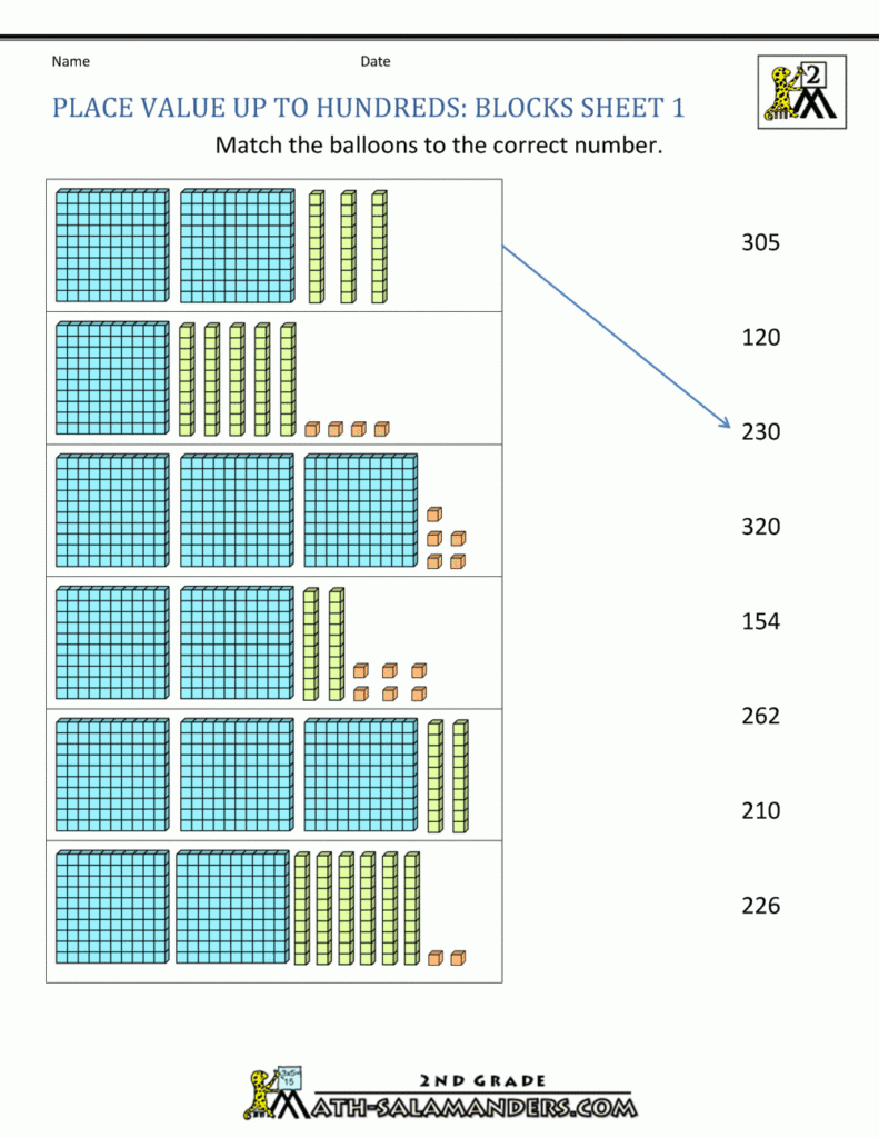 Place Value Blocks With 3 Digit Number Place Value Blocks With 3 Digit Number