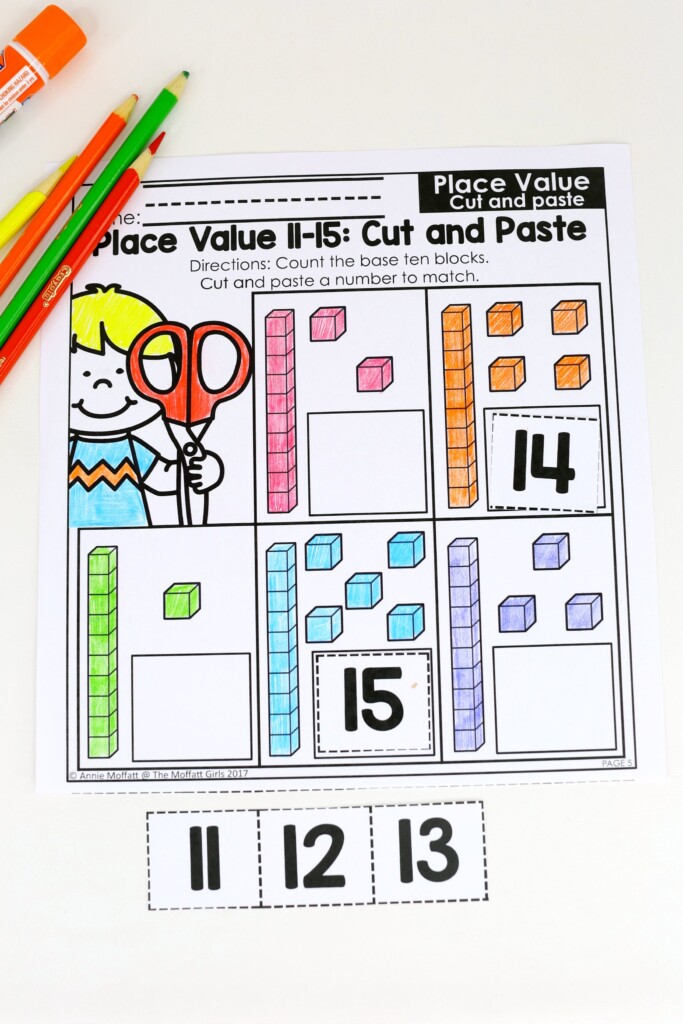 Place Value Cut And Paste Base Ten 1a