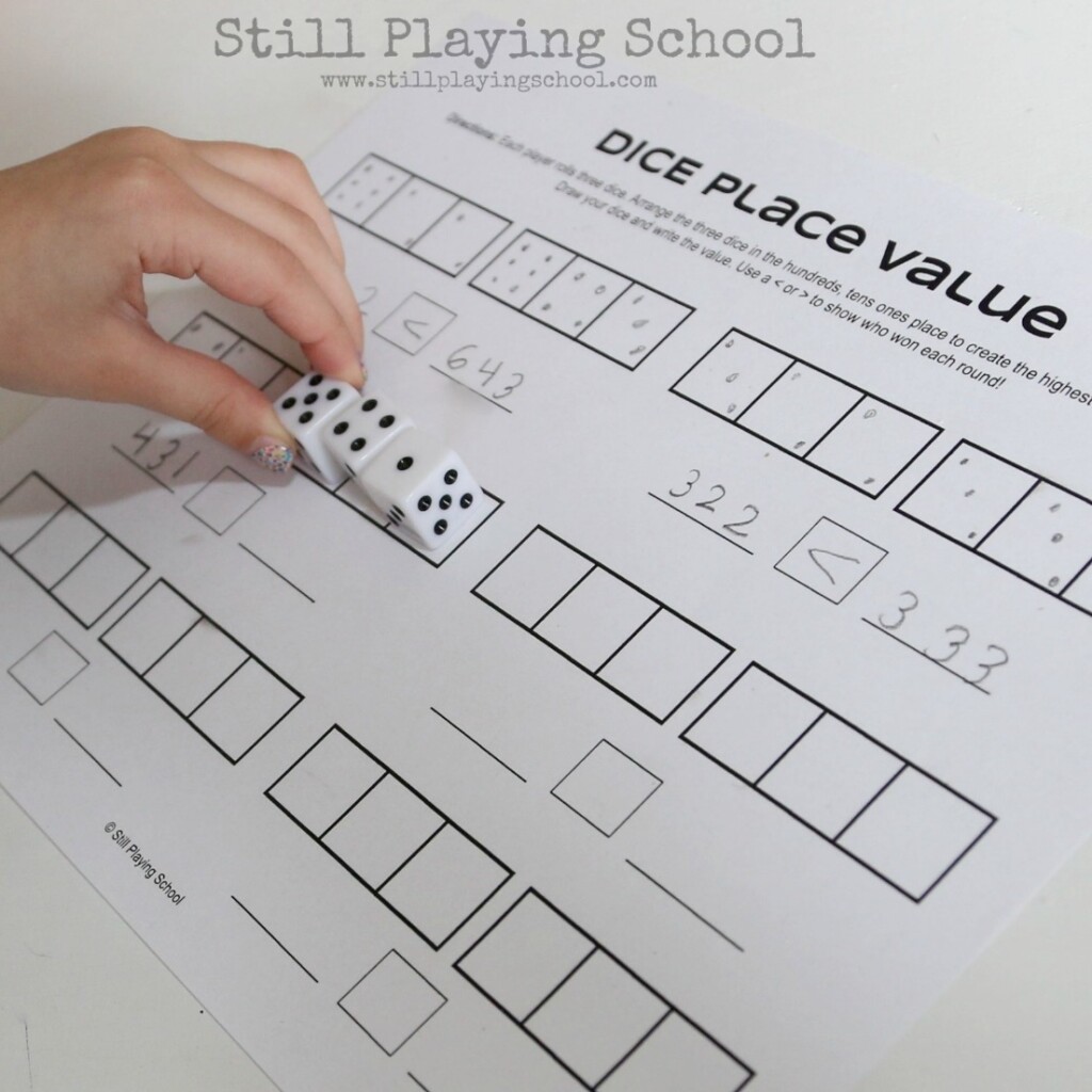 Place Value Dice Game