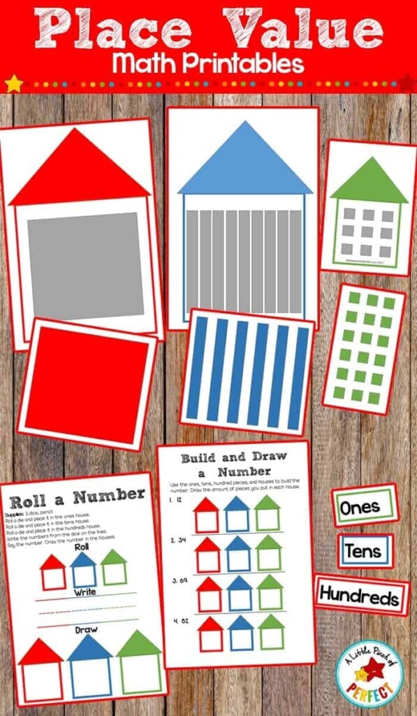 Place Value Houses Math Printables A Little Pinch Of Perfect