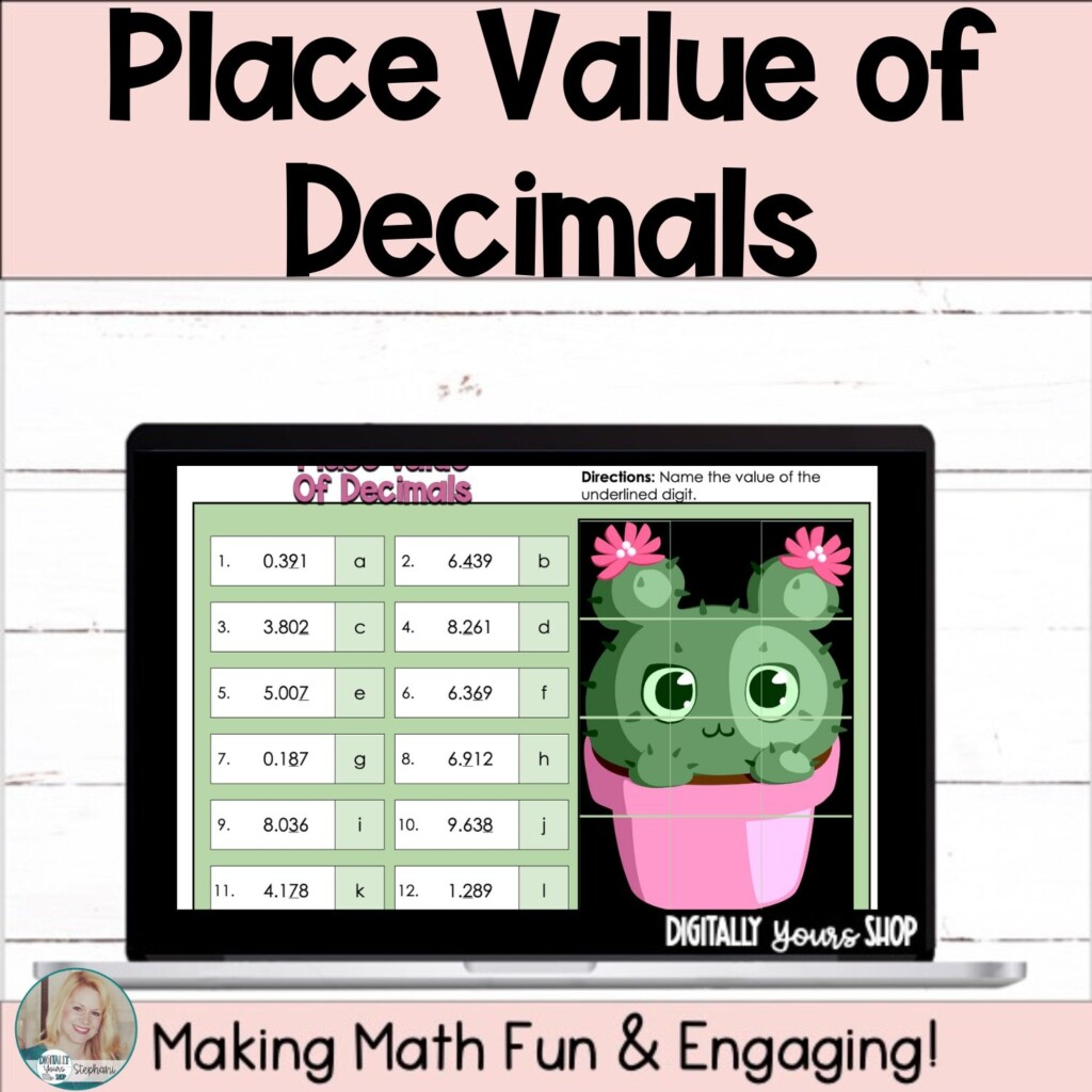 Place Value Of Decimals Digital Self Checking Activity Made By Teachers Place Value Of Decimals Digital Self Checking Activity Made By Teachers