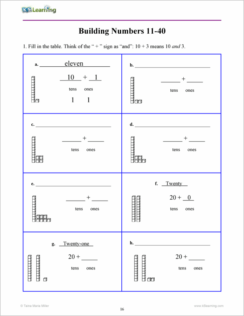 Place Value Workbook For Grade 1 K5 Bookstore