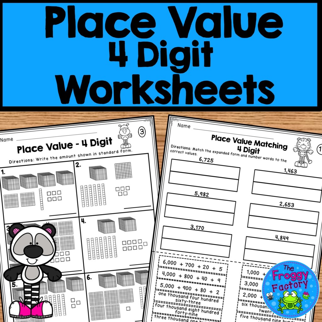 Place Value Worksheets 4 Digit Place Value Classful