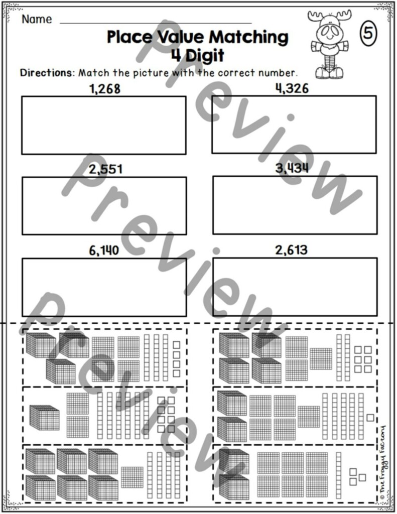 Place Value Worksheets 4 Digit Place Value Made By Teachers