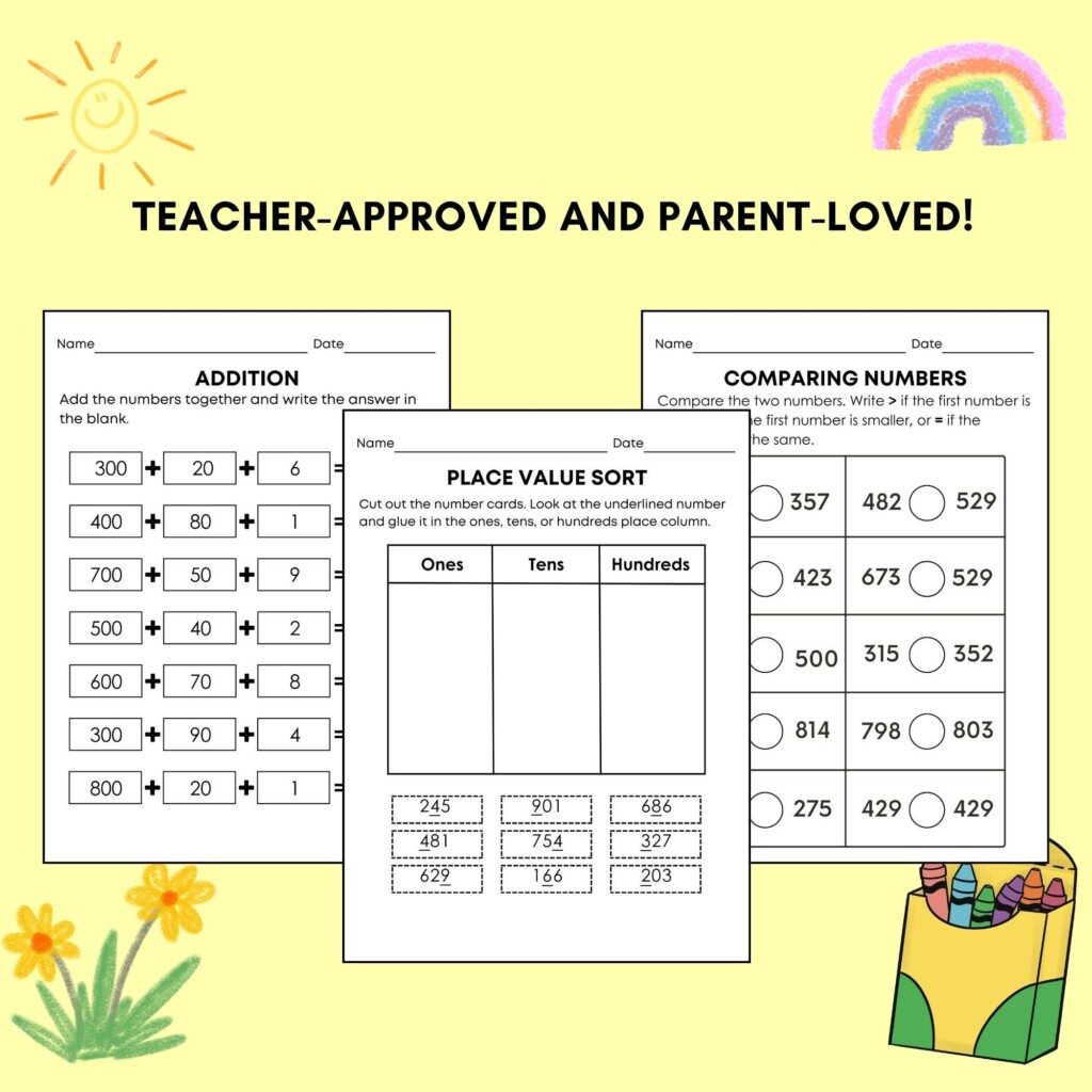Place Value Worksheets Expanded Form Ones Tens Hundreds 2nd Grade Math Practice Homeschool And Teacher Resources Chart And Activity Etsy Place Value Worksheets Expanded Form Ones Tens Hundreds 2nd Grade Math Practice Homeschool And Teacher Resources Chart And Activity Etsy