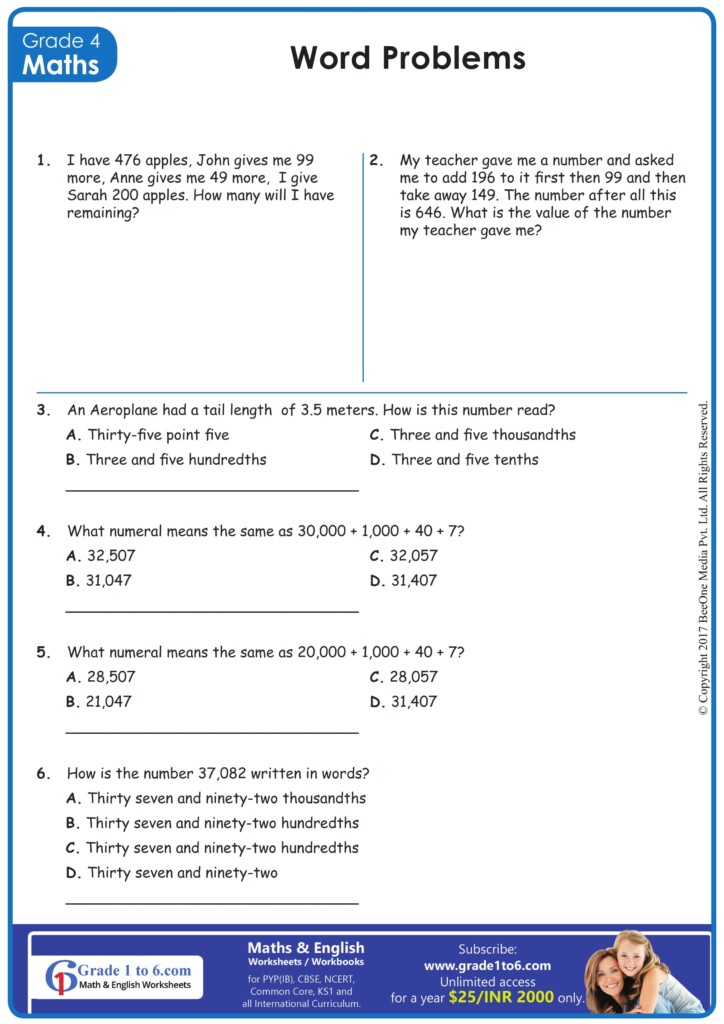 Place Value Worksheets For Formative And Summative PYP IB