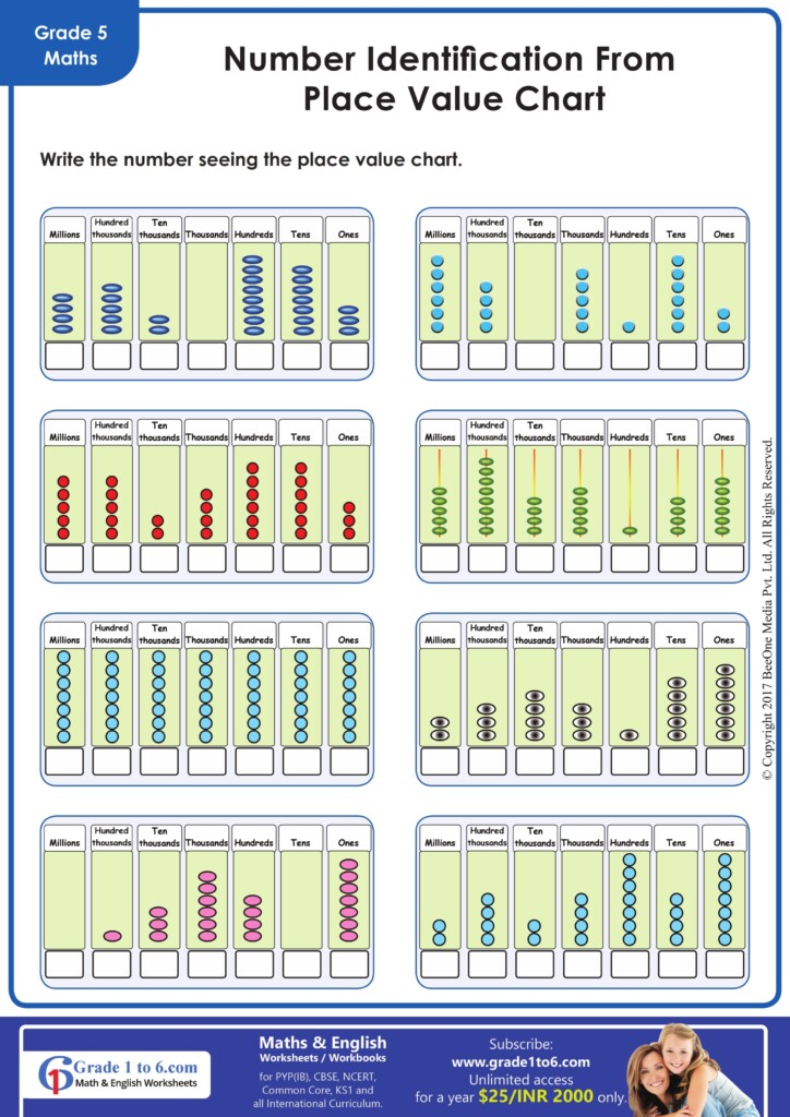 Place Value Worksheets For Grade 5 Grade1to6 Place Value Worksheets For Grade 5 Grade1to6
