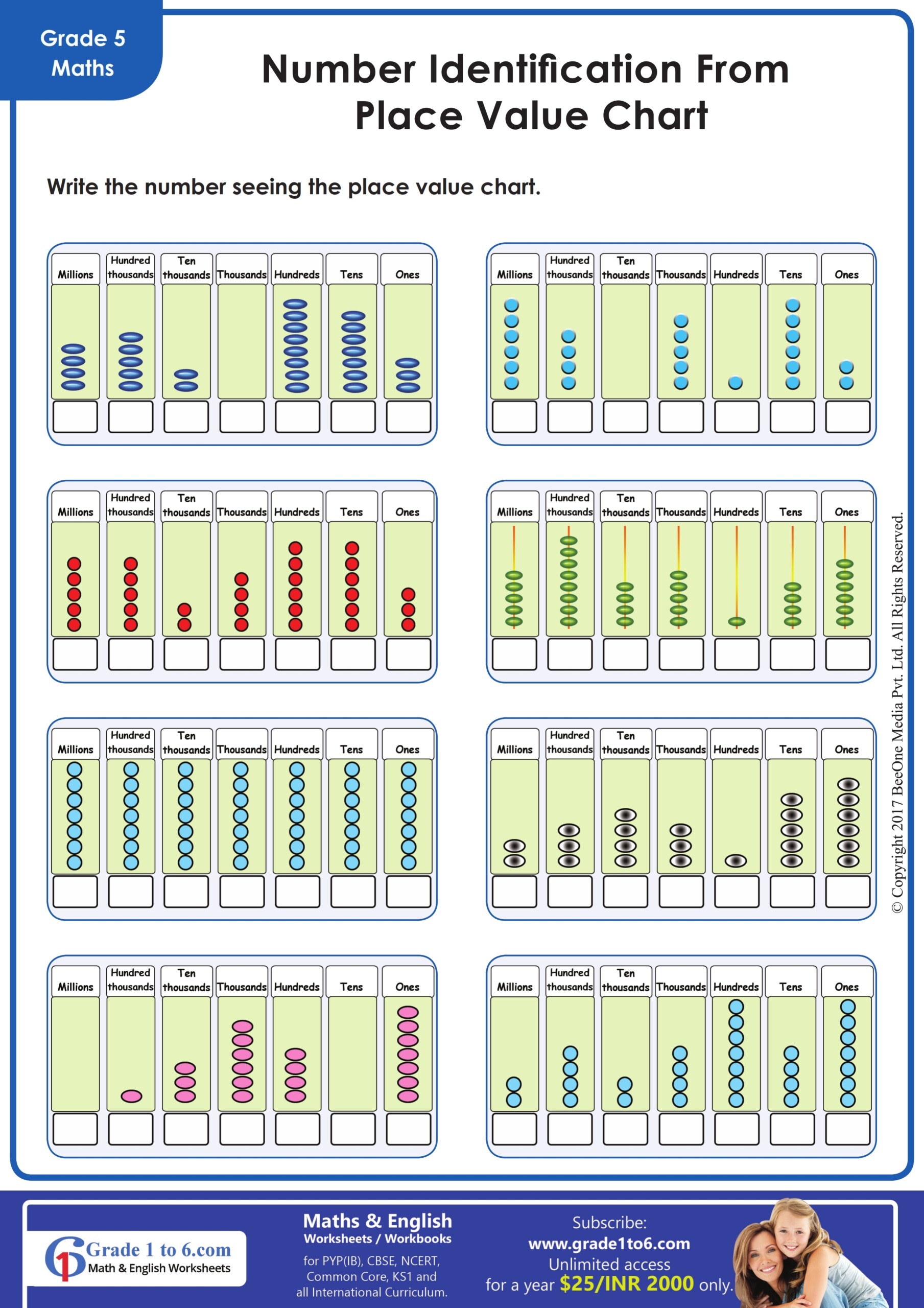 Place Value Worksheets For Grade 5 Grade1to6