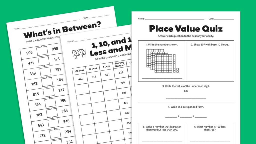 Place Value Worksheets Get Our Free Bundle Of 15